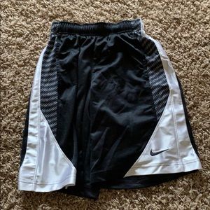 Black and white Nike shorts